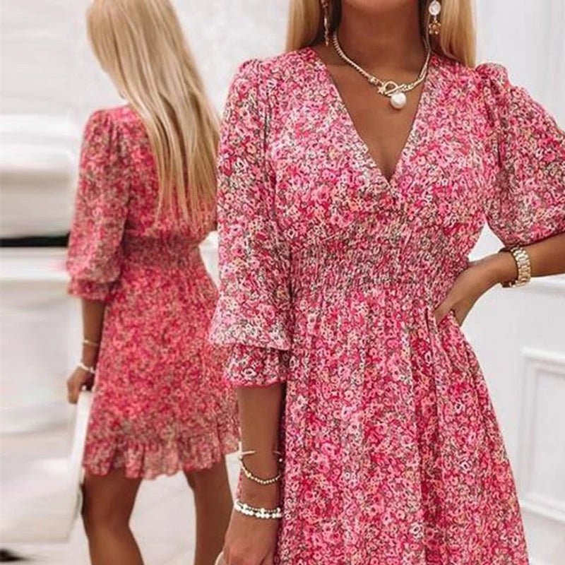 Addison | Elegant Blomsterkjole
